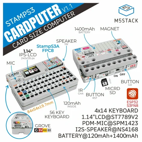 M5Stack Cardputer with M5StampS3 v1.1 - Görsel 6