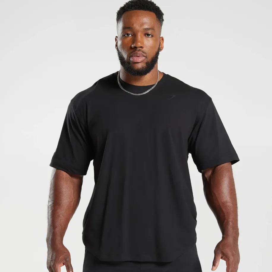 Gymshark Power Siyah Oversize T-Shirt - Görsel 2